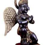 Grand Brass Garuda Black Gold 28x19x15 Monumental Art | Jaipurio